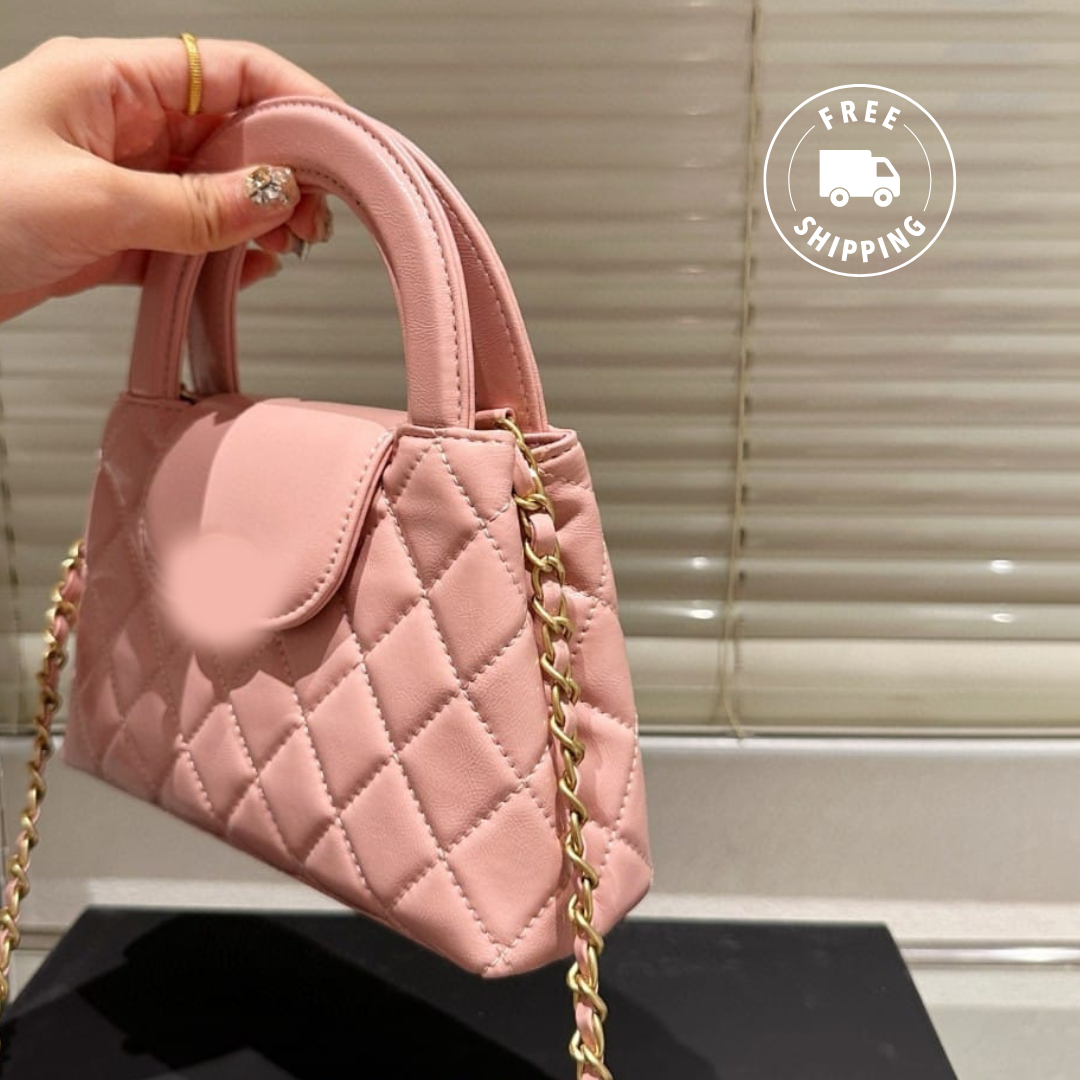 Designer Small 20cm Kelly Shopper Pink Shiny Aged Original Calfskin Gold Hardware