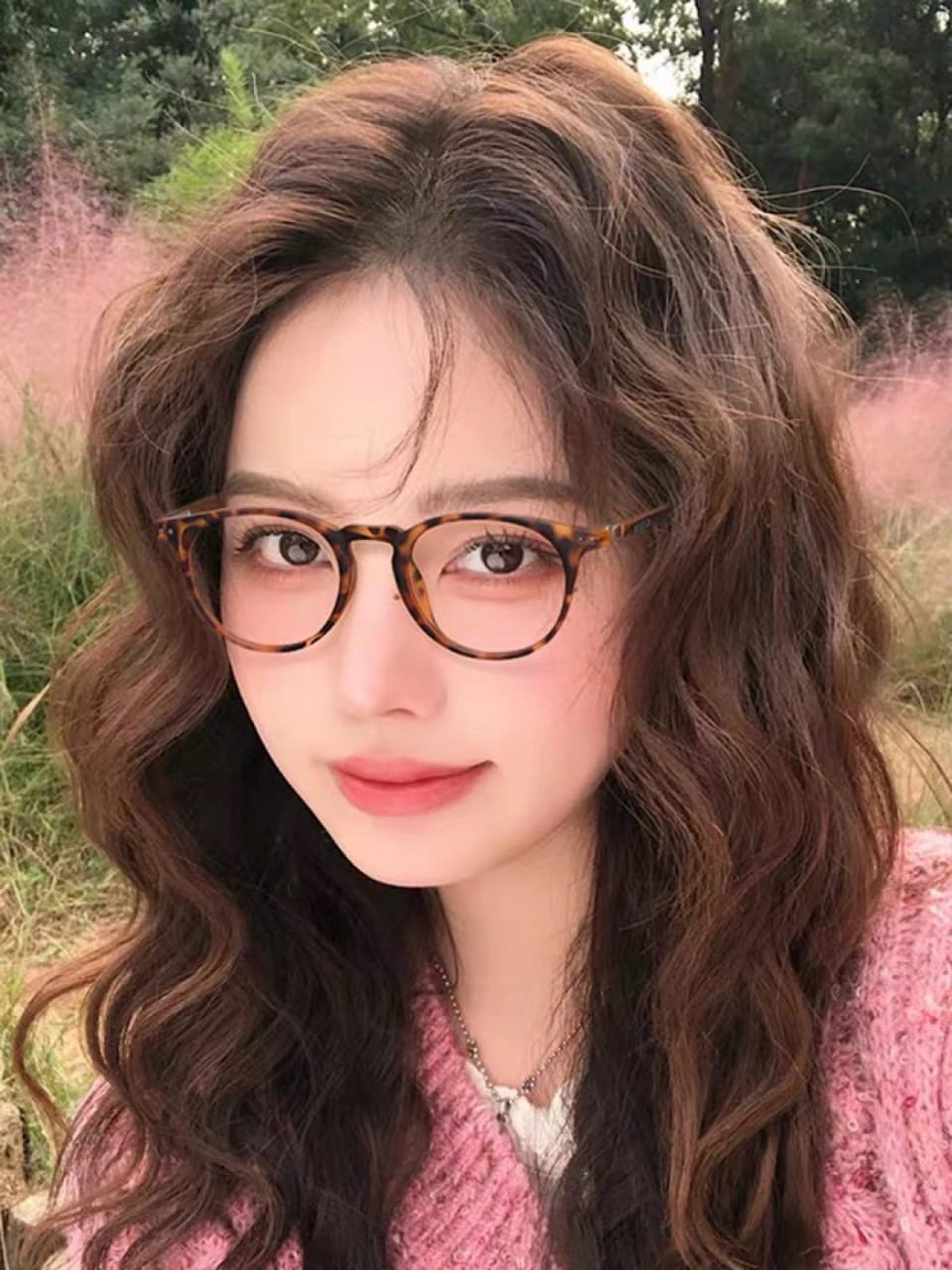 Luxury Women's Designer Round Glasses – Ultra-Light Small Frame with Blue Light Protection"