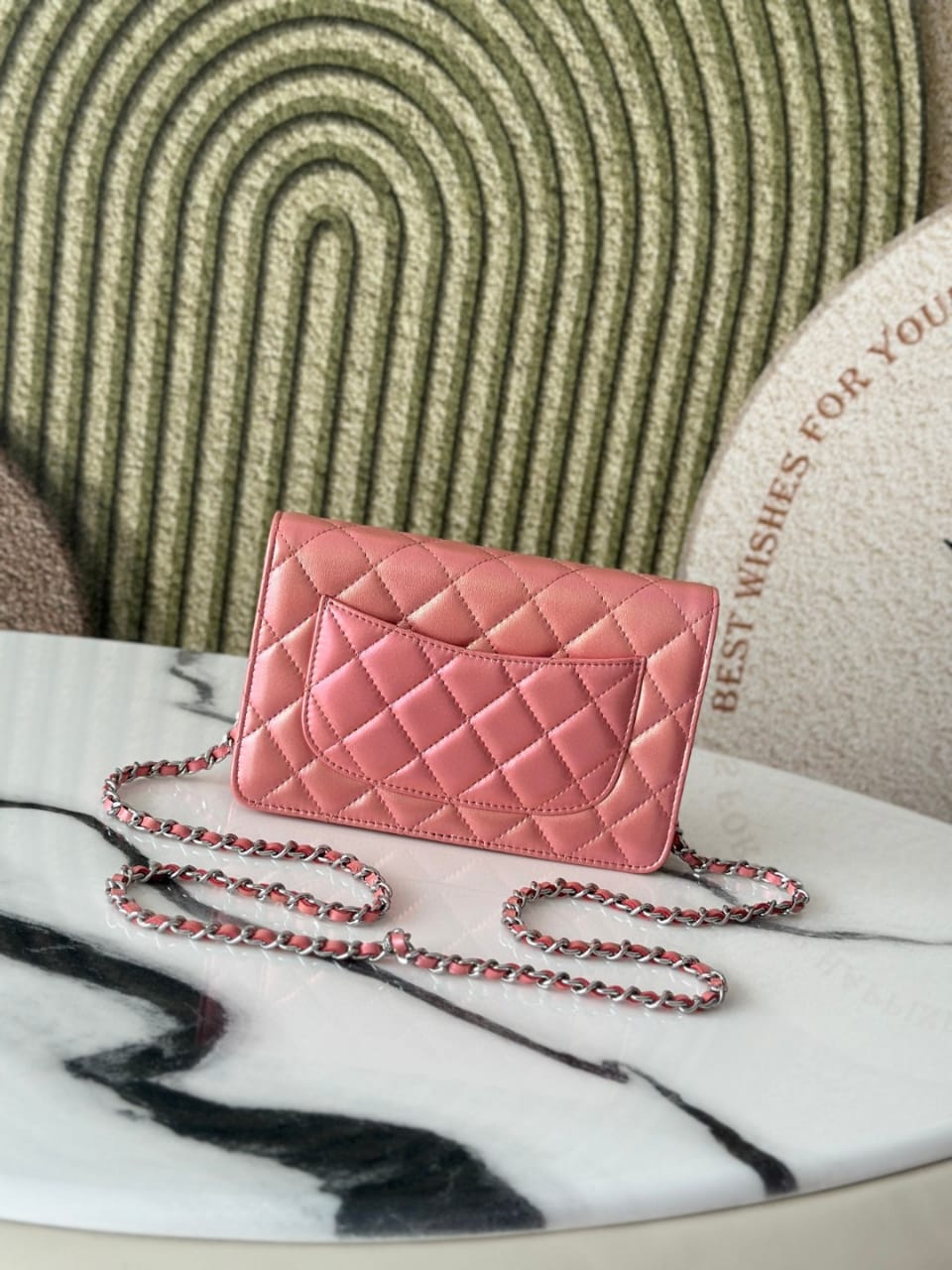 Luxury Women’s Designer Mini Wallet on Chain Handbag – Elegant Crossbody with Lambskin Leather