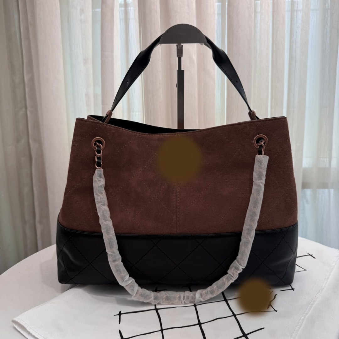 Luxury Soft Leather Tote Bag – Vintage-Inspired Spacious Handbag for Women (24×36×14 cm)