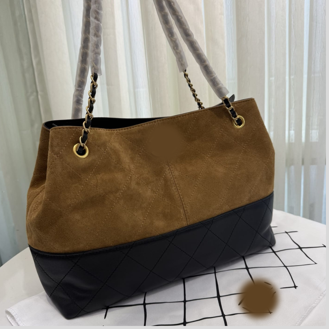 Luxury Soft Leather Tote Bag – Vintage-Inspired Spacious Handbag for Women (24×36×14 cm)