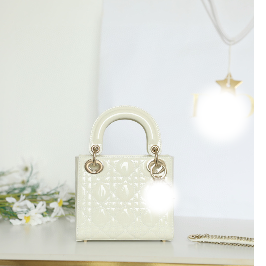Elegant Mini Patent Leather Handbag with Chain Strap – Luxury Crossbody & Shoulder Bag for Women