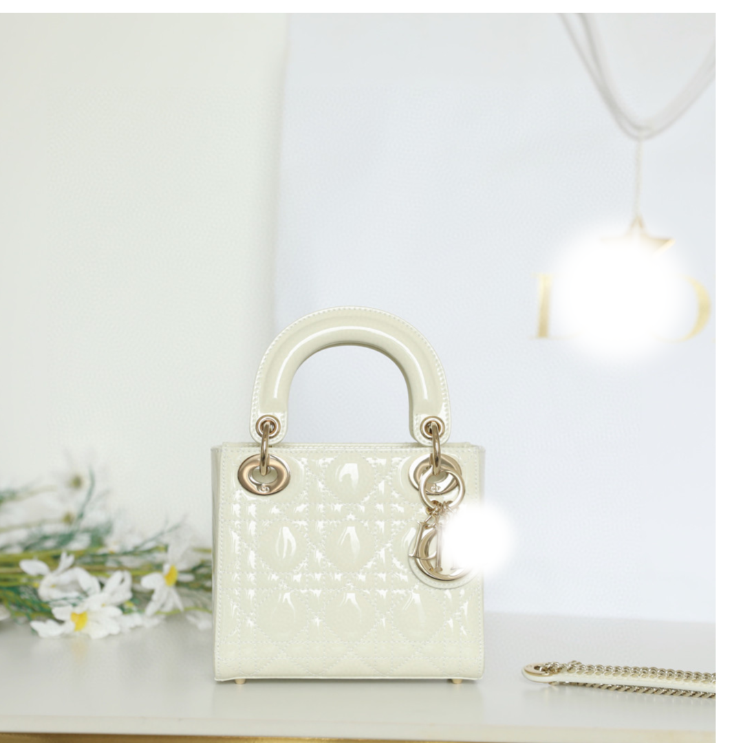 Elegant Mini Patent Leather Handbag with Chain Strap – Luxury Crossbody & Shoulder Bag for Women