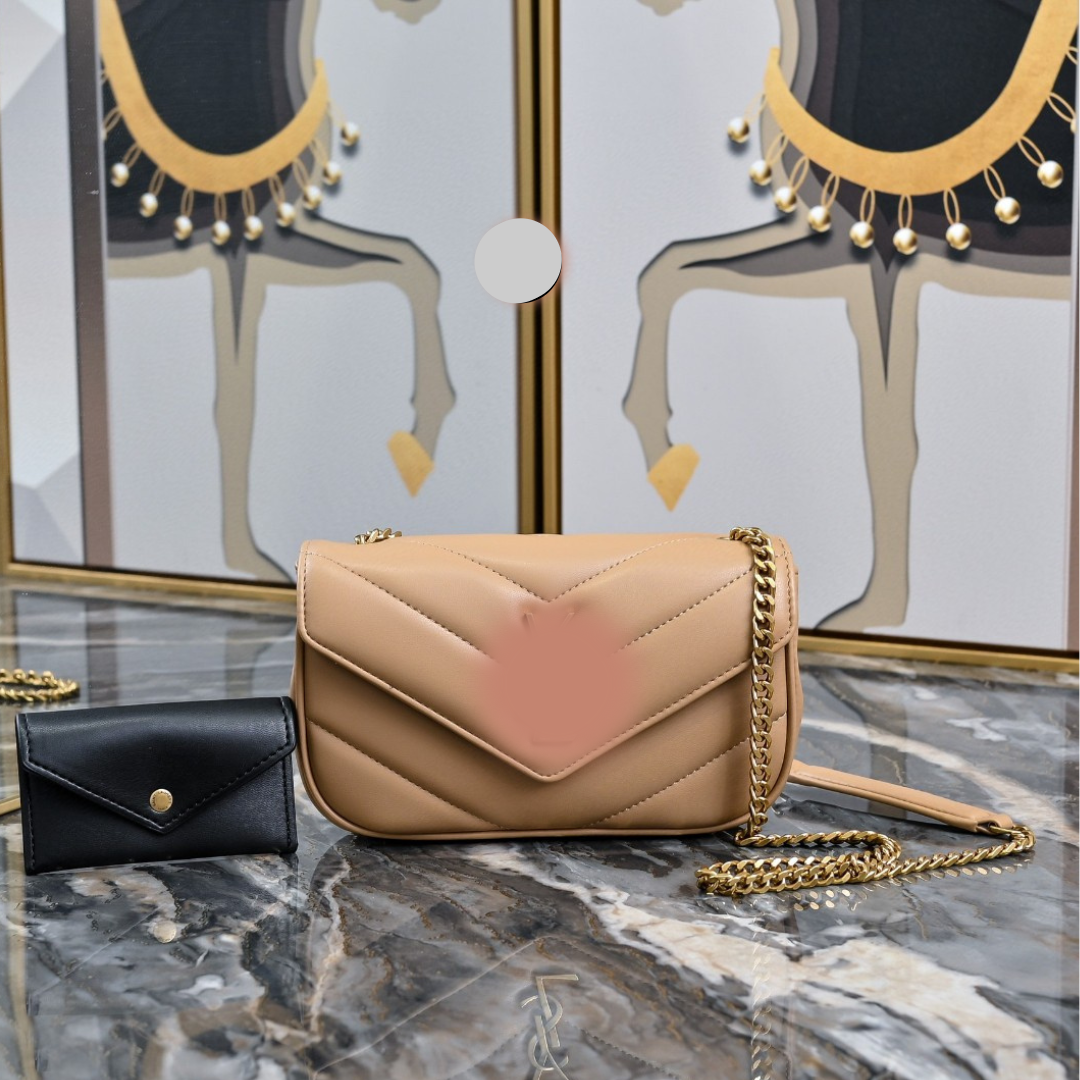 uxury Mini Chain Shoulder Bag – Elegant Lambskin Crossbody Handbag for Women